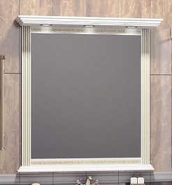 Opadiris Зеркало для ванной Корлеоне 100 слоновая кость с патиной – фотография-1