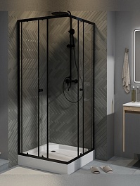 Teymi Душевой уголок Helmi 80х80 с поддоном T00602 – фотография-12
