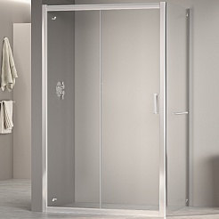 RGW Душевой уголок Passage PA-76-1 (PA-016 + Z-060-2) 150x100 профиль хром стекло прозрачное – фотография-1