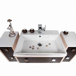 Водолей Тумба подвесная "Сильвия 25" R венге/дуб – фотография-4