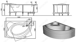 Kolpa San  Акриловая ванна Amadis NEW R BASIS – фотография-3