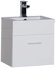 Aquanet Тумба под раковину Нота 50 белая – фотография-1