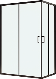 RGW Душевой уголок Passage PA-246B 120x80 профиль черный стекло прозрачное – фотография-1