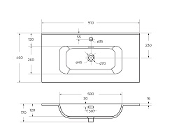 Cezares Мебельная раковина Duet 90 CZR-8095-90 белая глянцевая – фотография-4