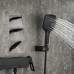 Gappo Смеситель для вынны G17-6 G3217-6 черный – фотография-2