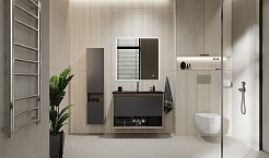 Jorno Тумба с раковиной Tossony 90 дуб самдал/антрацит Toss.01.90/P/DS-A/JR – фотография-6