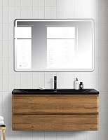 BelBagno Мебель для ванной Albano 120 подвесная Rovere Rustico с раковиной BB1200/455-LV-ART-ALR-NERO