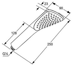 Kludi Душевая лейка "Fizz 6760043-00" – фотография-2