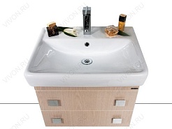 Водолей Тумба с раковиной Квадро 80 дуб – фотография-2