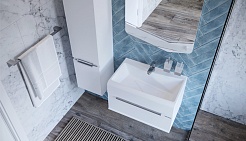 Velvex Мебель для ванной Crystal Cub 70 белая – фотография-7