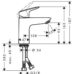 Hansgrohe Смеситель Logis 71101000 для раковины – фотография-4