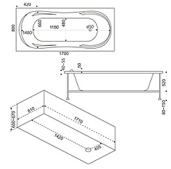 Bas Акриловая ванна Ахин 170 – фотография-7