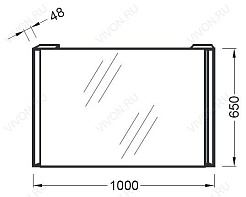 Jacob Delafon Зеркало Reve 100 – фотография-2