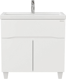 Onika Тумба с раковиной Стрим 80.12 белая – фотография-2
