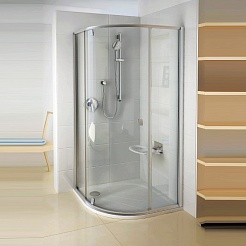 Ravak  Душевой уголок PSKK3-100 Transparent, профиль сатин – фотография-2