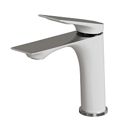 Mixline Смеситель для раковины 30k ML41-04 "Swan White" белый/хром – фотография-4