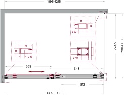 BelBagno Душевой уголок Soft Close-2 SOFT_CLOSE-2-AH-1-120/80-C-GM 120x80 профиль оружейная сталь стекло прозрачное – фотография-12