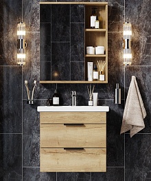 Onika Мебель для ванной Легран 50.3 подвесная дуб галифакс – фотография-1