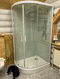 Frank Душевая кабина F412 R white с крышей – фотография-3