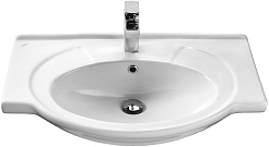 Stella Polare Тумба с раковиной Кармела 75 люкс белое серебро – фотография-13