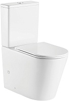 Azario Унитаз-компакт Vetro AZ-2149-UQ1 безободковый с бачком с сиденьем микролифт белый