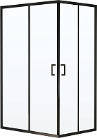 RGW Душевой уголок Passage PA-040B 120x80 профиль черный стекло прозрачное