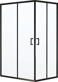 RGW Душевой уголок Passage PA-040B 120x80 профиль черный стекло прозрачное – фотография-1