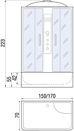 River Душевая кабина SENA 170/70/50 ТН – фотография-18