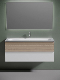 Sancos Мебель для ванной Delta 120 дуб светлый/белый – фотография-1