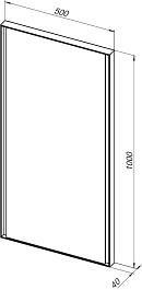 Allen Brau Зеркало Infinity 50 1.21021.BL черный – фотография-5