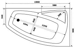 Bas Акриловая ванна Камея 150 R – фотография-4