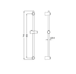 Iddis Штанга для душа A31552 – фотография-2