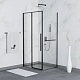 RGW Душевой уголок Stilvoll SV-42-1B (SV-12B + Z-060-2B) 120x80 профиль черный стекло прозрачное – фотография-4