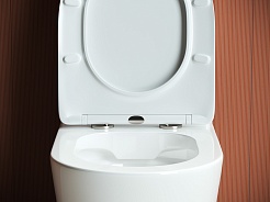 Ceramicanova Унитаз напольный пристенный с бачком HighLight Rimless CN1802 белый – фотография-8