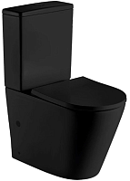 WeltWasser Унитаз компакт SALZBACH 011 MT-BL черный матовый