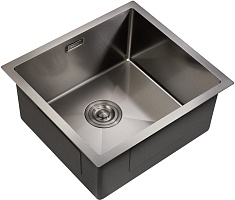 Milacio Мойка кухонная Denia 48 Steel вороненая сталь