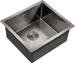 Milacio Мойка кухонная Denia 48 Steel вороненая сталь – фотография-1