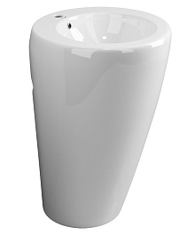 Ceramicanova Раковина моноблок 55/85 CN1807 белая – фотография-1