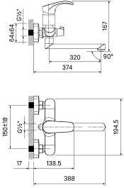 Iddis Смеситель для ванны Joker JOKSB00i10WA универсальный – фотография-7