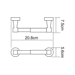 WasserKRAFT Держатель туалетной бумаги "Isen K-4022" – фотография-2
