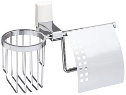 WasserKRAFT Держатель туалетной бумаги и освежителя Leine K-5059WHITE – фотография-1