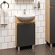 Onika Тумба под раковину Милтон 45 R серая/дуб сонома – фотография-6