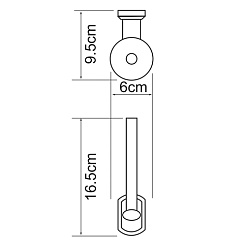 WasserKRAFT Держатель туалетной бумаги "Oder K-3097" – фотография-3