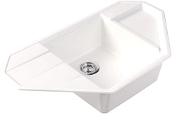 Dr. Gans Мойка кухонная Крона 910 угловая белая – фотография-2