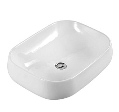 Aquatek Накладная раковина 56/42 AQ5526-MW матовая белая – фотография-1