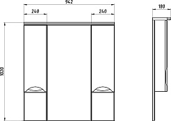 ASB-Mebel Мебель для ванной Мессина 100/3 белая – фотография-15