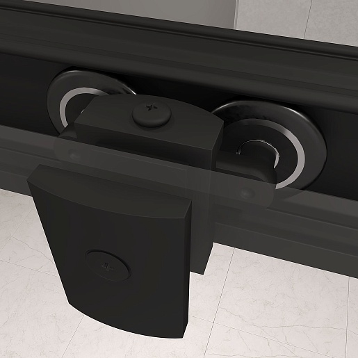 RGW Душевой уголок Passage PA-146B 120x80 профиль черный стекло прозрачное – фотография-6