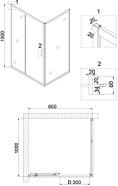 Niagara Душевой уголок Nova NG-62-8А-А100 – фотография-3
