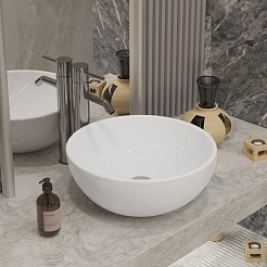 Ambassador Раковина накладная Queen 45 белая – фотография-5