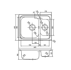 Iddis Мойка из нержавеющей стали Strit STR60PZi77 полированная – фотография-2